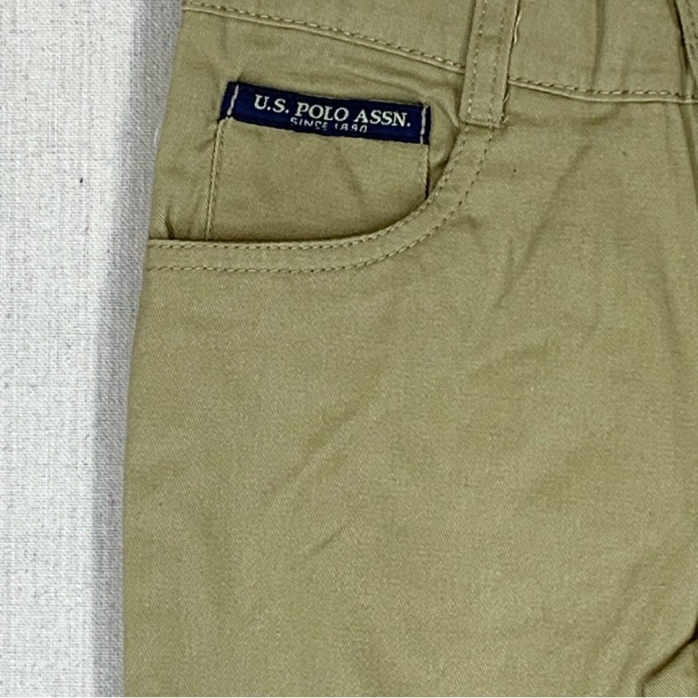 U.S. Polo Assn~NWT~Boy’s 2 Piece Plaid Button Up Shirt/Khaki Pant Set~Sz 6 - Picture 9 of 15